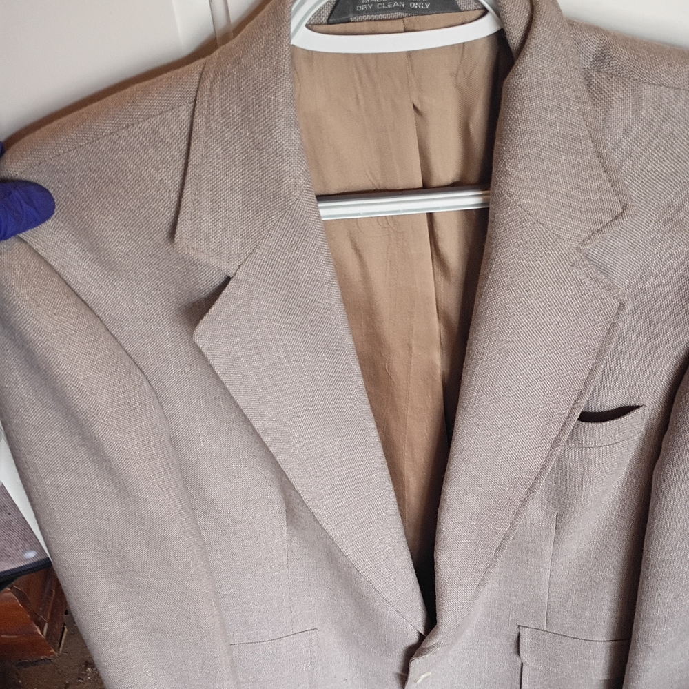 Haggar Men's Light Tan Sport Coat Blazer Size 48R.